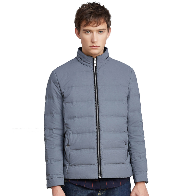 波司登BOSIDENG男士冬季常规商务款立领简约休闲百搭保暖羽绒服男B1601193