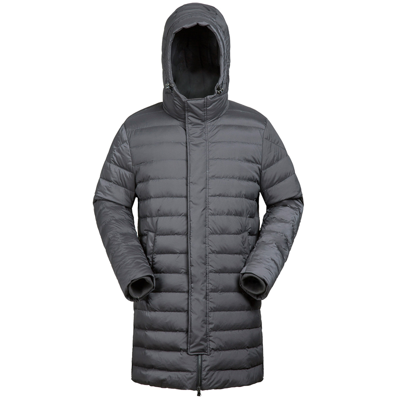 波司登BOSIDENG男士冬季常规轻薄中长款连帽羽绒服男B1601049