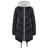 波司登BOSIDENG女士冬季常规款保暖直筒连帽韩版通勤个性羽绒服 女B1601250N