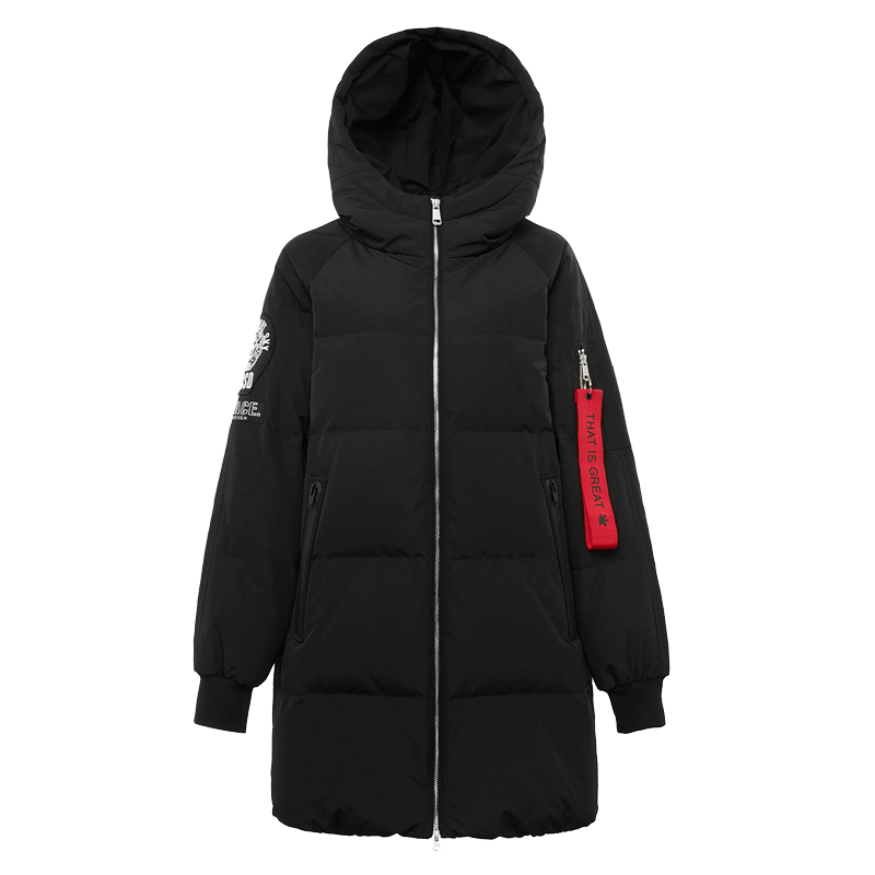 波司登BOSIDENG男士冬季常规时尚保暖长袖连帽保暖运动中长款羽绒服男B70142507