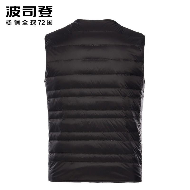 波司登BOSIDENG2018新款常规百搭内胆男士冬季羽绒服马甲内穿中老年短款背心B80130005