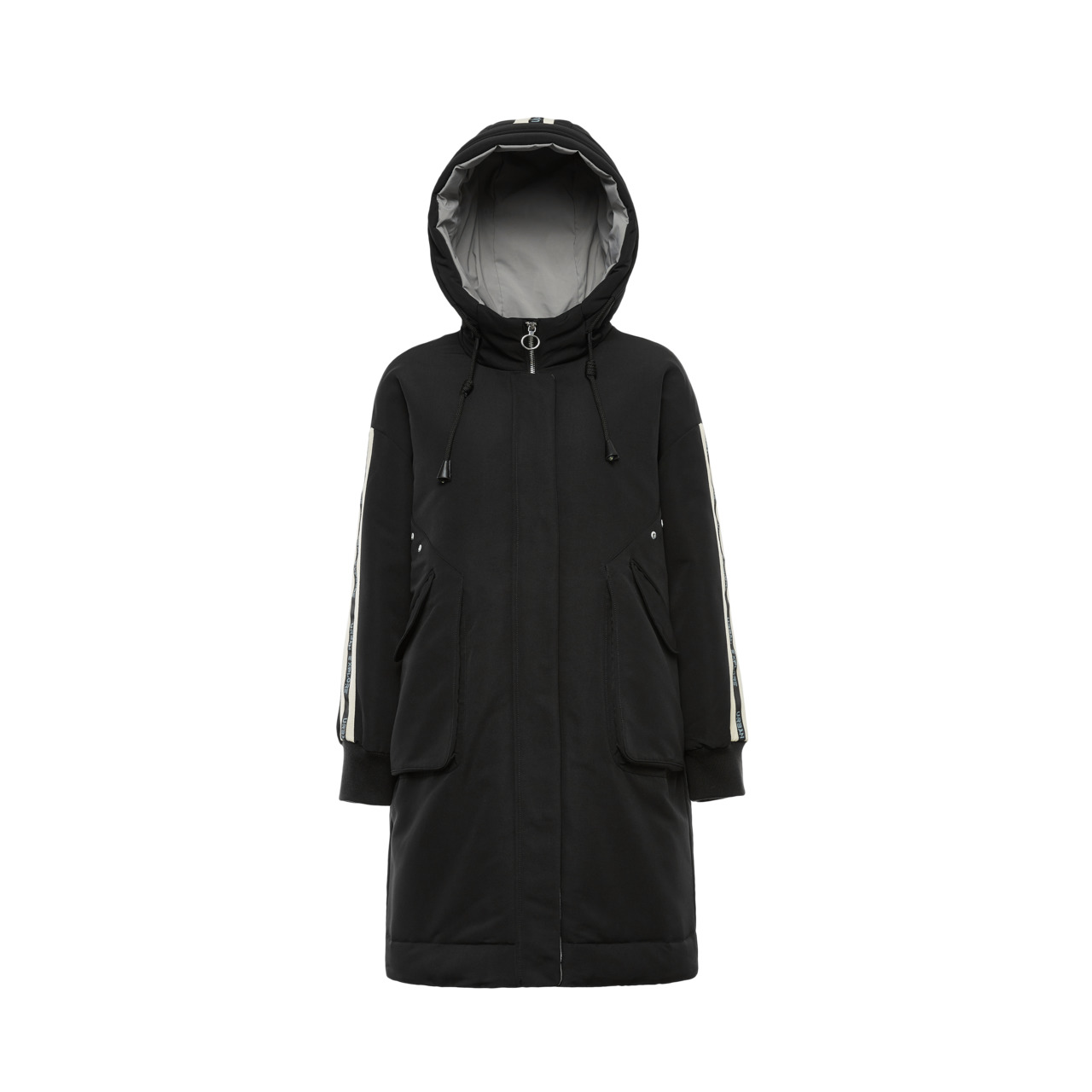 波司登BOSIDENG羽绒服女中长款2018新款时尚女士连帽冬季外套B80142508DS