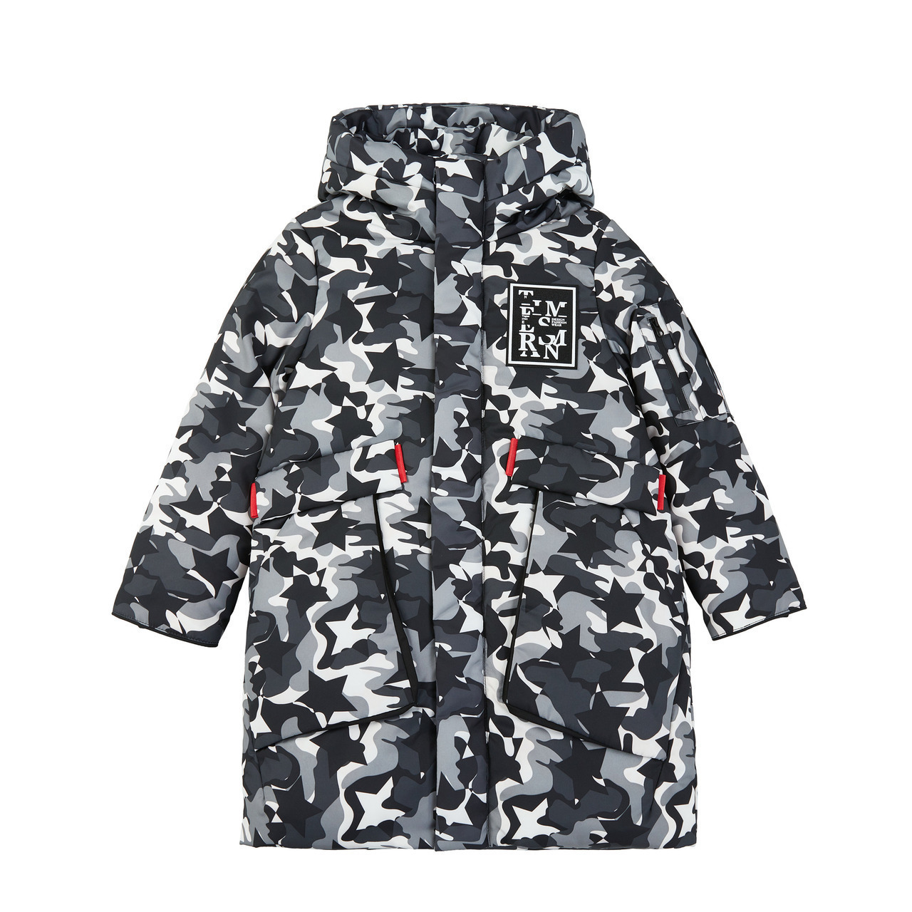 波司登BOSIDENG童装2018新款男女童保暖连帽时尚中长款羽绒服T80142509DS
