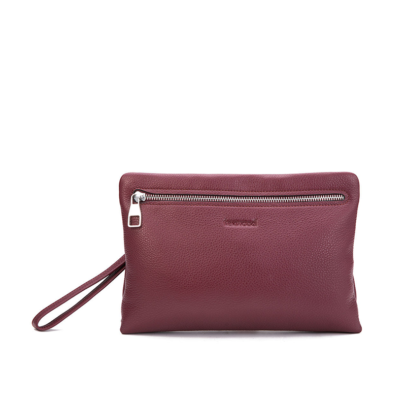 Texwood 头层牛皮简约超薄大容量男手拿包BG6I0061-40