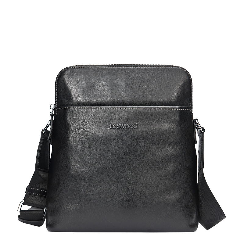 texwood萍果牌真皮男包单肩斜挎包BG6L0281-01