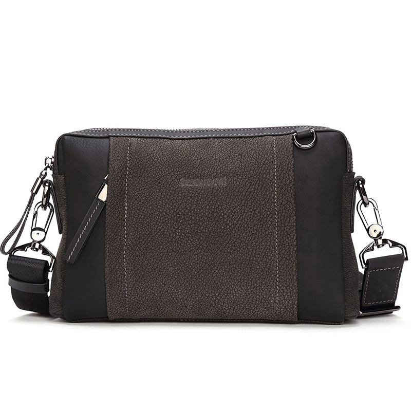 Texwood 男款休闲百搭时尚沙墨化皮男包欧美潮流单肩斜挎包BG7D0012-16