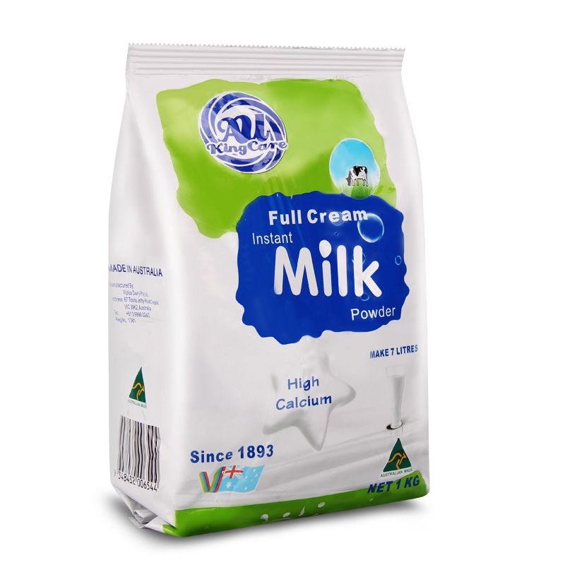 Au Kingcare澳洲珍澳高钙速溶全脂奶粉1KG 儿童成人奶粉原味