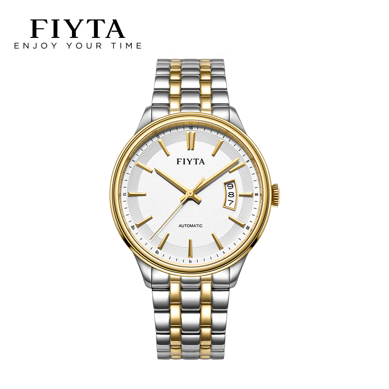 飞亚达(FIYTA) Hunter系列手表新款自动机械表防水钢表带日历男表商务休闲男士手表
