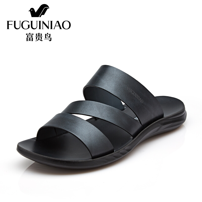 富贵鸟（FUGUINIAO）2018夏季新款凉鞋男士户外沙滩鞋透气防滑凉鞋拖鞋子休闲