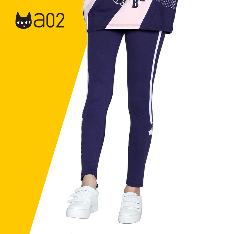 a02商场同款时尚字母运动休闲版舒适打底裤女D2S6D0011PN