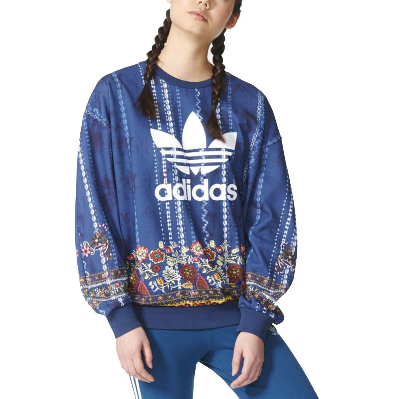 adidas阿迪三叶草女装冬季运动休闲时尚舒适透气套头衫卫衣AY6904_1