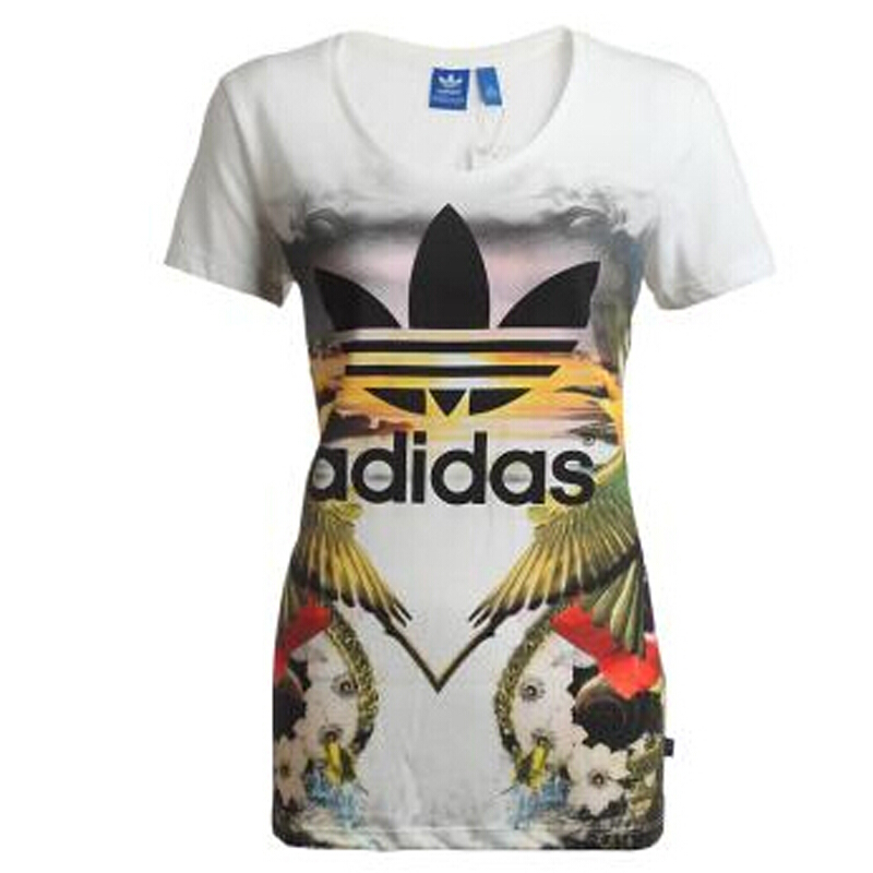 阿迪达斯adidas三叶草女装短袖T恤-S18507