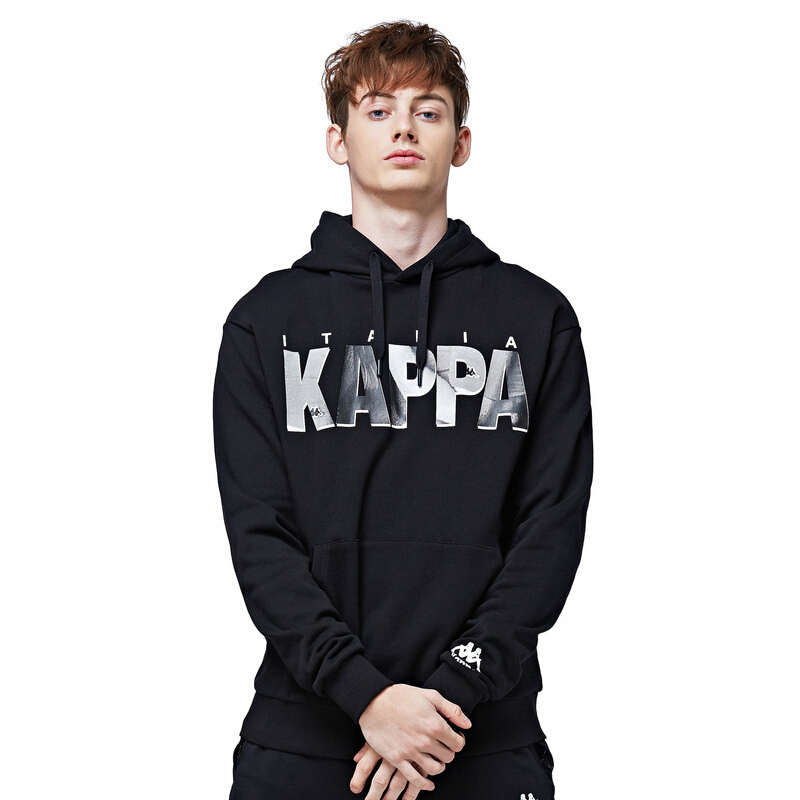 Kappa卡帕情侣男运动卫衣套头帽衫运动上衣K0815MT39D