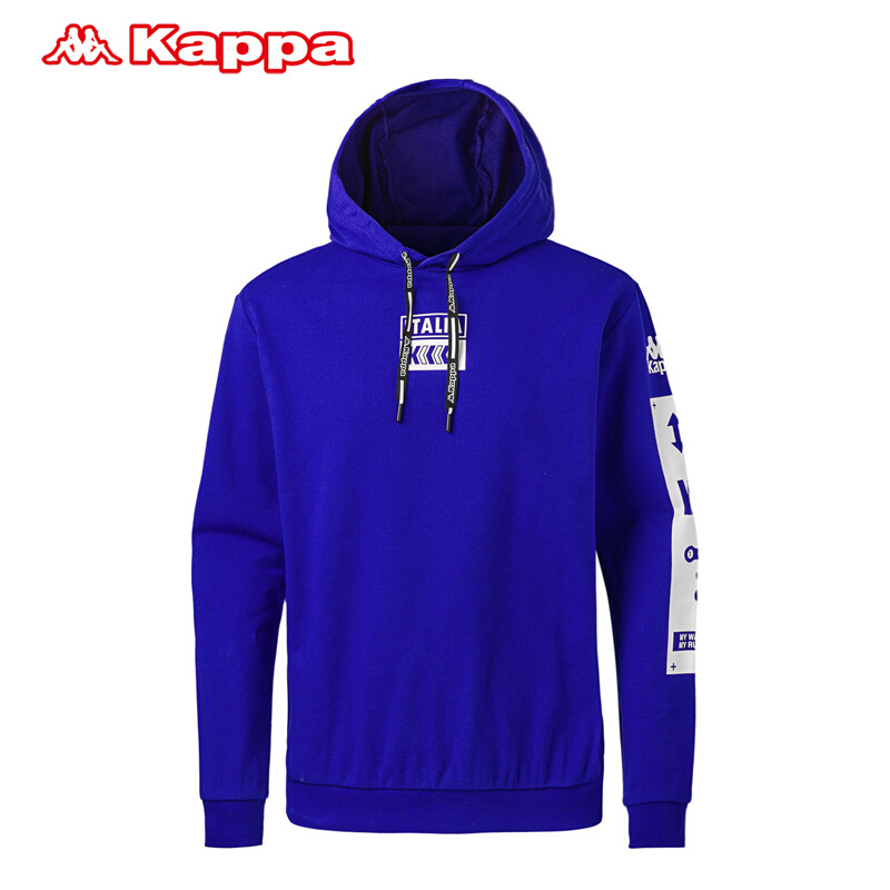 Kappa卡帕春秋男运动服连帽套头衫跑步运动男卫衣K0815MT30D
