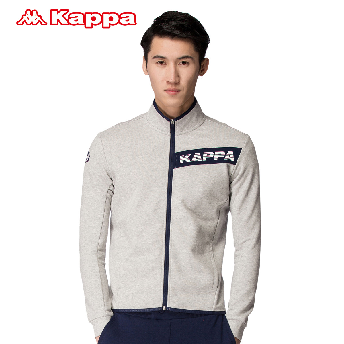 Kappa男装运动卫衣休闲服开衫立领外套男上衣春夏|K0612WK15