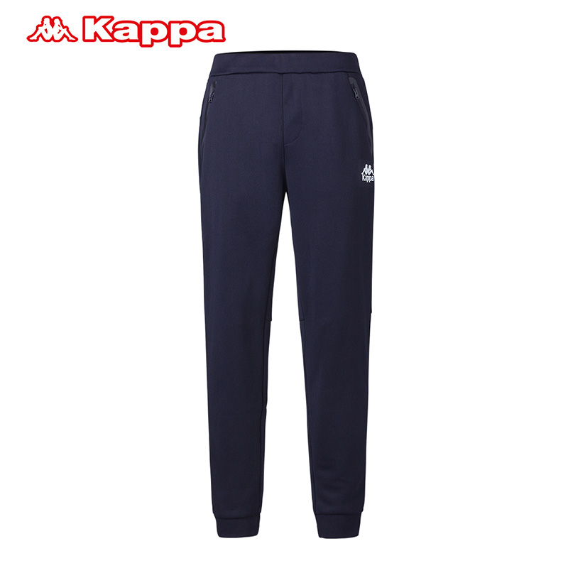 kappa卡帕男裤季裤子卫裤针织棉质休闲运动裤运动长裤