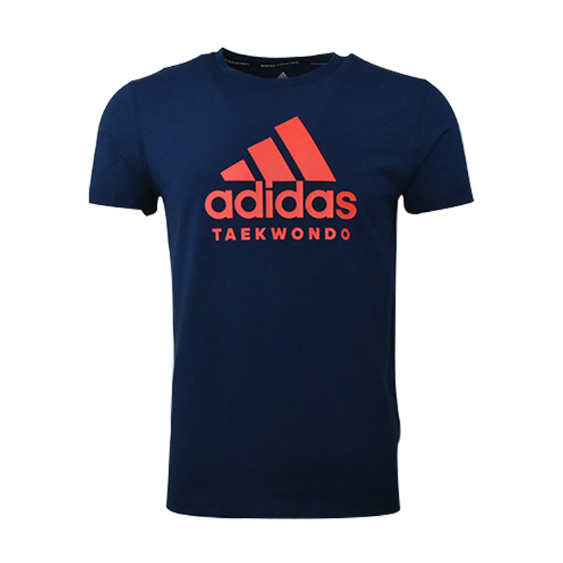Adidas阿迪达斯跆拳道短袖18速干透气运动休闲T恤ADICTT-BUR-1