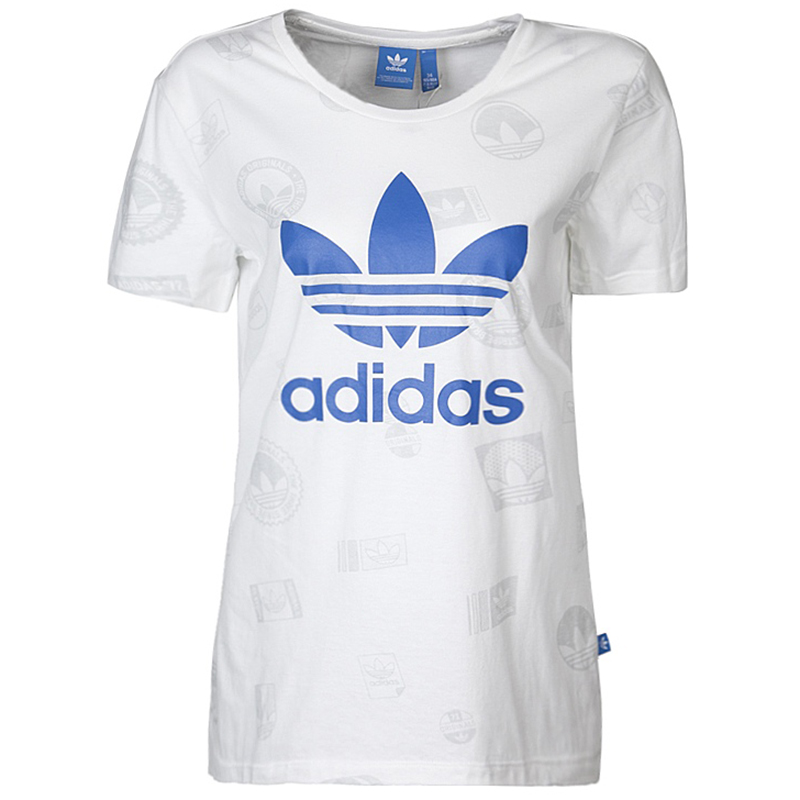 Adidas/阿迪达斯三叶草女短袖夏季宽松透气圆领T恤BK2352