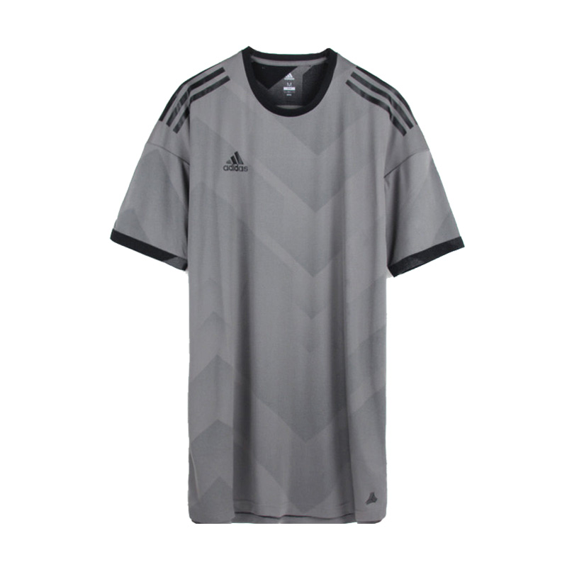ADIDAS阿迪达斯春季男子足球服舒适透气排汗短袖BQ6864