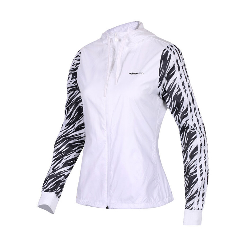 ADIDAS阿迪达斯NEO女装连帽运动梭织夹克防风服CZ1691