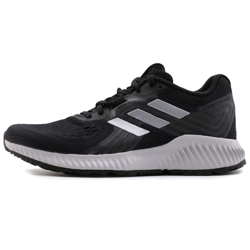 Adidas阿迪达斯女鞋BOUNCE缓震网面透气运动跑步鞋-AQ0542