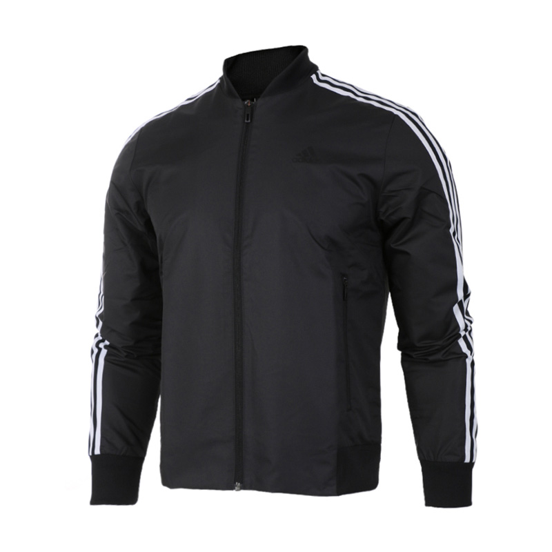 Adidas阿迪达斯男装秋立领梭织运动服休闲夹克外套CF4633