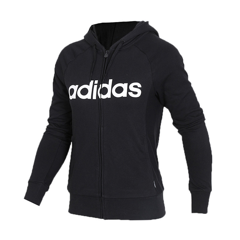 ADIDAS阿迪达斯NEO春季女子连帽运动休闲夹克外套CV7028