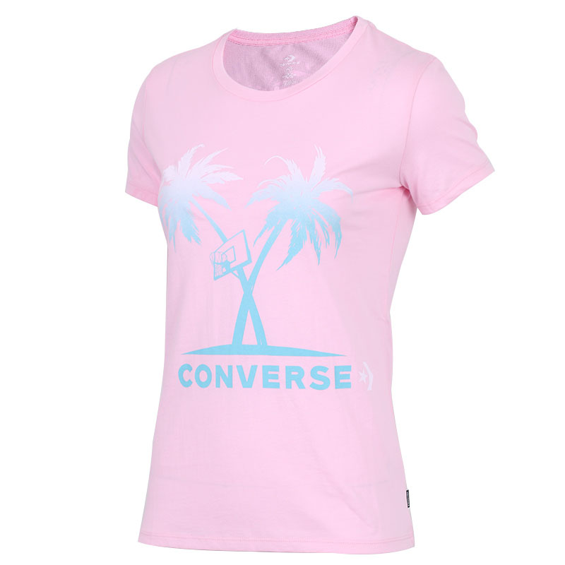 匡威短袖女装夏季圆领透气吸汗速干休闲运动T恤上衣-10007536-A02