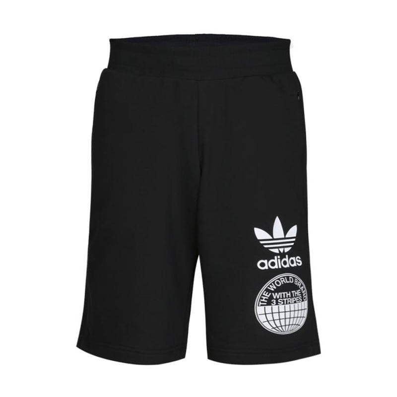 Adidas阿迪达斯三叶夏季运动裤短裤休闲宽松中裤-CZ1755