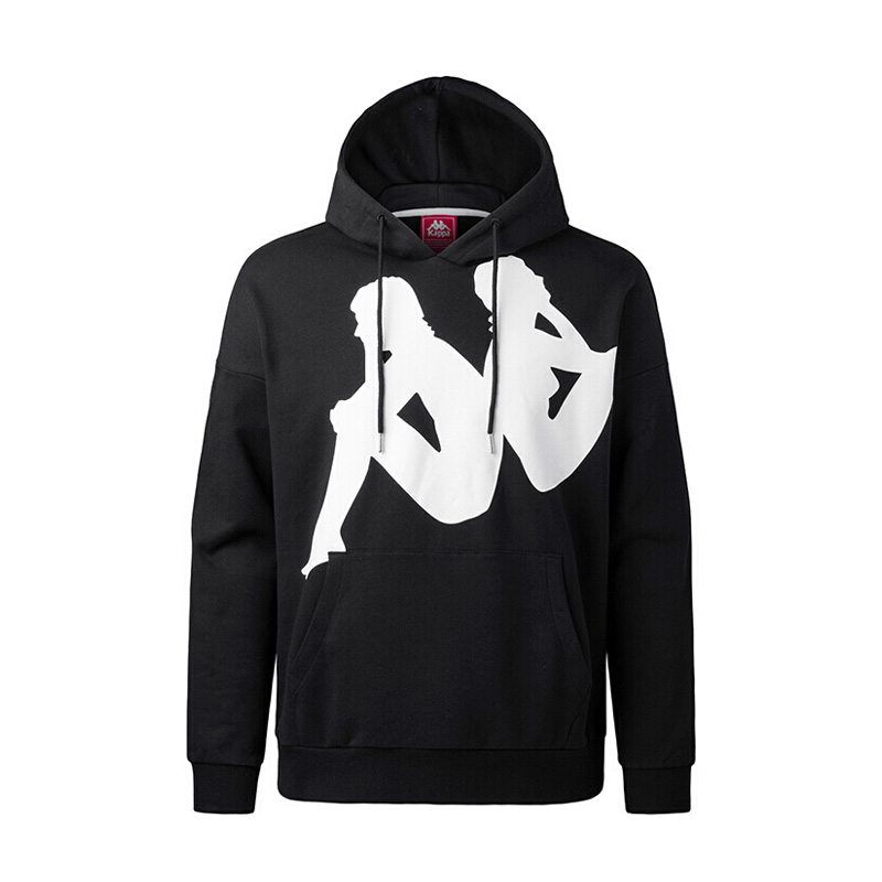 KAPPA/卡帕男子运动服秋款logo连帽针织卫衣|K0852MT61D