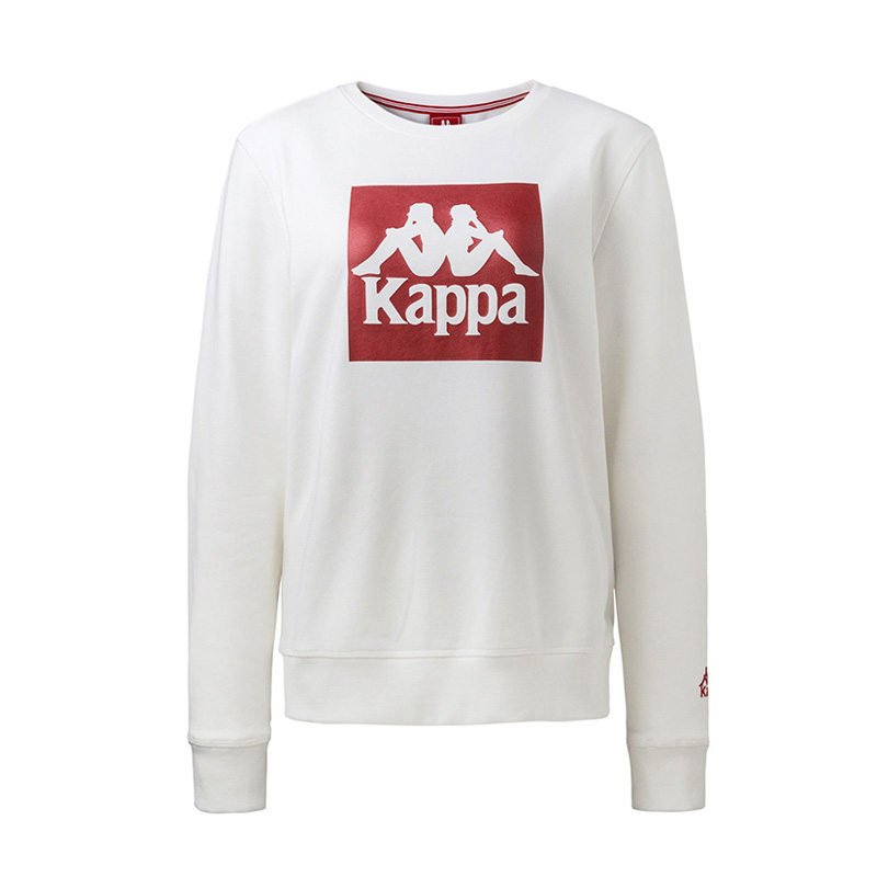 KAPPA/卡帕专柜女子运动服秋款圆领套头针织卫衣|K0862WT13