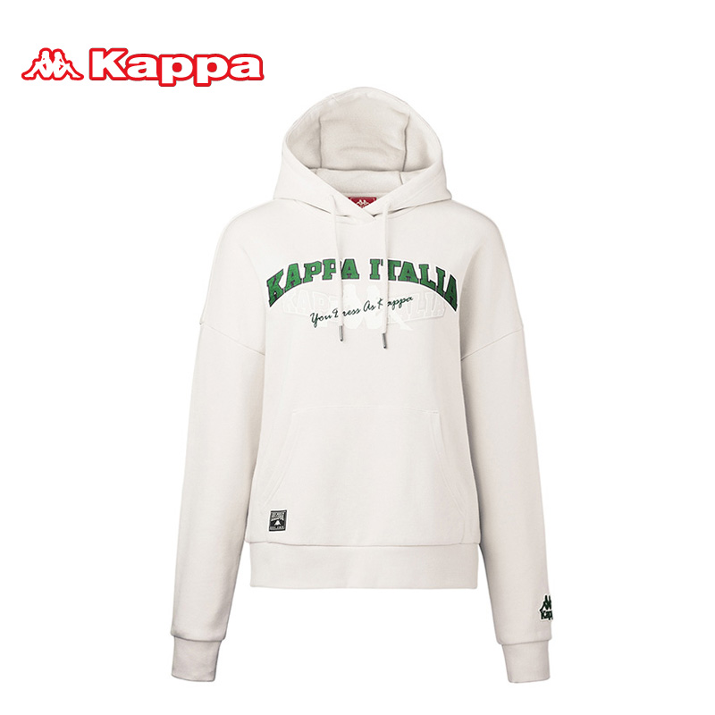 KAPPA/卡帕专柜女子运动服秋款连帽套头针织卫衣|K0862MT85D