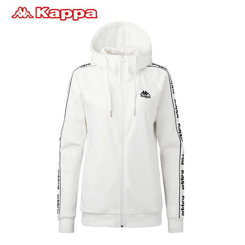 KAPPA卡帕串标女款运动卫衣休闲长袖开衫帽衫K0862MK58D