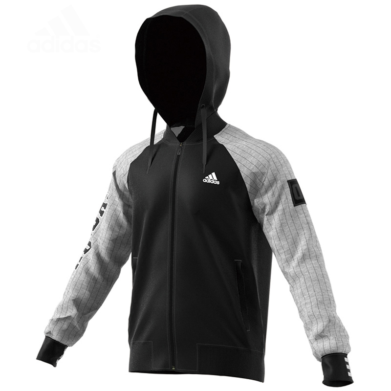 ADIDAS阿迪达斯JKTKNBBALL男子针织夹克-BK5566