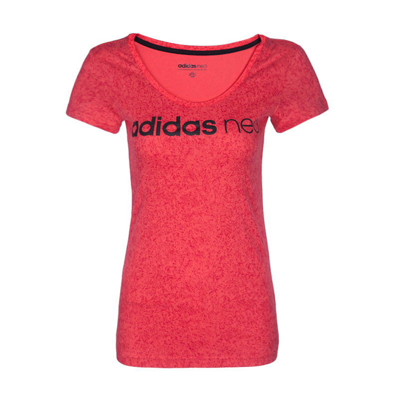 ADIDAS阿迪达斯NEO夏季女子运动透气圆领短袖T恤BK6929