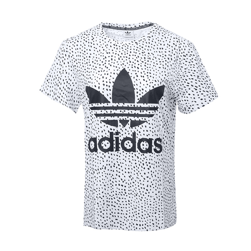ADIDAS秋季阿迪达斯三叶女子时尚潮流经典舒适短袖-BR9482