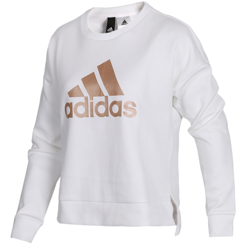 Adidas阿迪达斯女装卫衣冬季圆领休闲运动套头衫CZ2371
