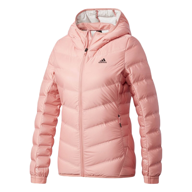ADIDAS阿迪达斯冬季女子保暖舒适防风连帽羽绒服BQ8739