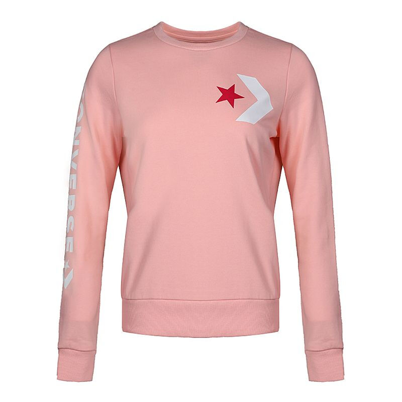 Converse匡威18秋季女子卫衣logo印花休闲套头衫10008127-A01