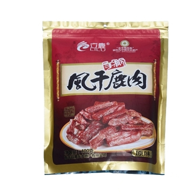 立鹿正品400g精选梅花风干鹿肉配菜休闲零食滋补