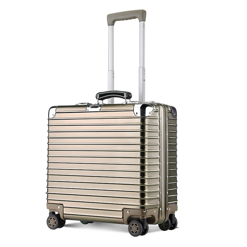 OSDY新品铝镁合金行李箱万向轮17寸登机箱