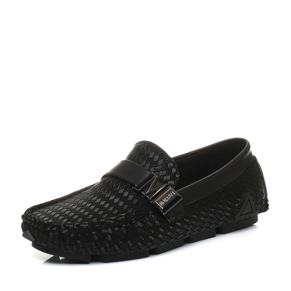 Belle/百丽秋季专柜同款黑色羊皮男休闲鞋5LQ01CM7