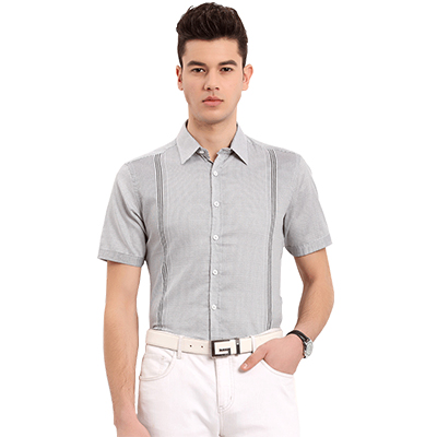 红豆相思鸟 男士衬衫都市休闲风基础百搭款夏季新品
