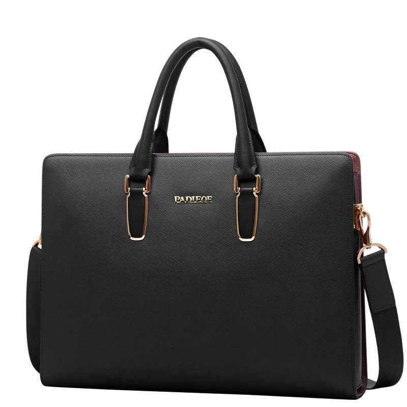 【顺丰配送】Padieoe男包牛皮包商务男士手提包包新款公文包男单肩包斜挎包男韩版