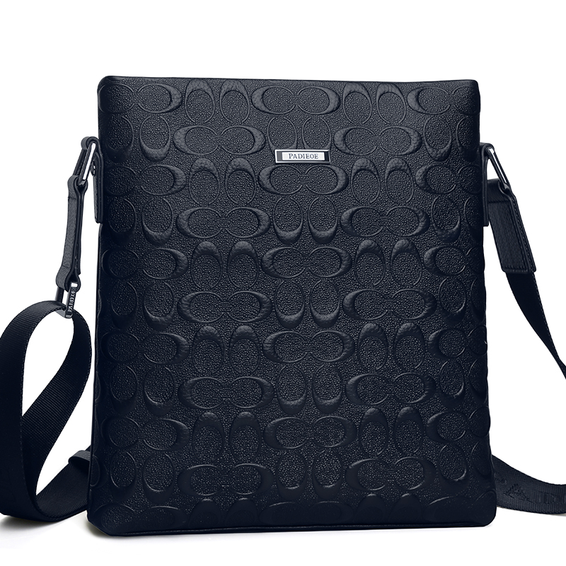 【顺丰配送】padieoe帕迪欧真皮男包单肩包斜挎包男士包差包斜肩包商务休闲韩版潮