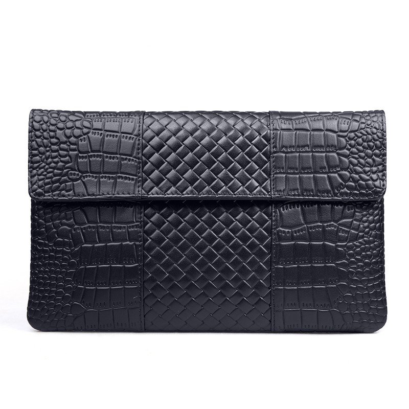 【顺丰配送】padieoe帕迪欧2017新款时尚手包男士手拿包手抓大容量真皮商务男包休闲潮