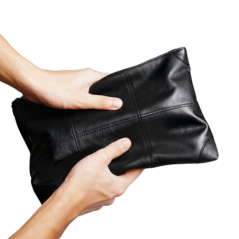 【顺丰配送】padieoe帕迪欧手包男真皮大容量信封包男休闲男包手夹包男士手抓包手拿包