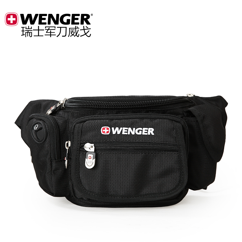 Wenger/威戈瑞士军刀运动休闲腰包单肩包贴身斜跨包男女腰包qc