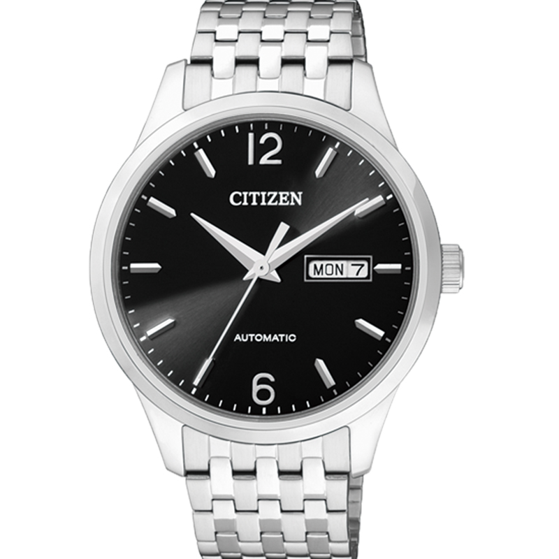 西铁城(CITIZEN)手表 自动机械带日期不锈钢表带商务休闲男表NH7500-53EB