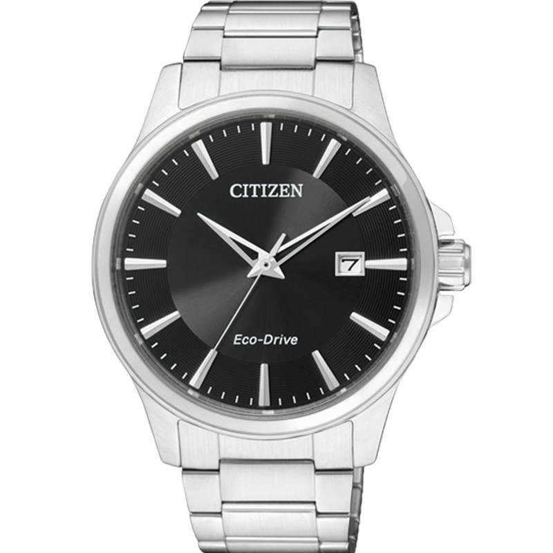 西铁城(CITIZEN)手表 光动能日历显示简约商务时尚男款 BM7290-51E